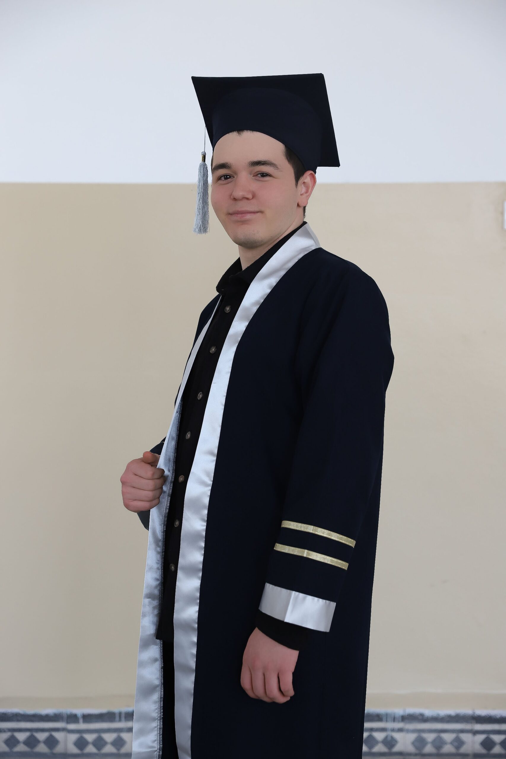 Üniversite Alpaka Lacivert Beyaz Şeritli - Görsel 2