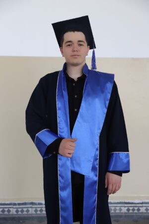 Üniversite Alpaka Lacivert Mavi Şallı